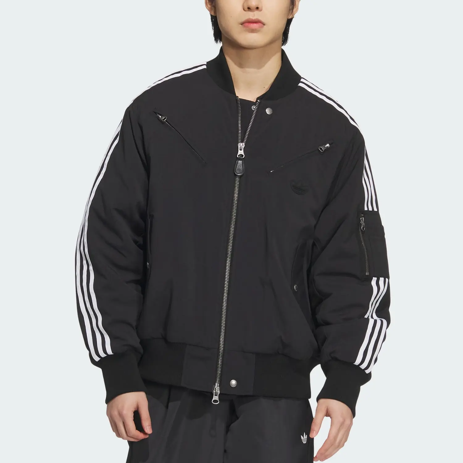 картинка Куртка-бомбер Adidas Originals New Padded, черный от магазина Одежда+