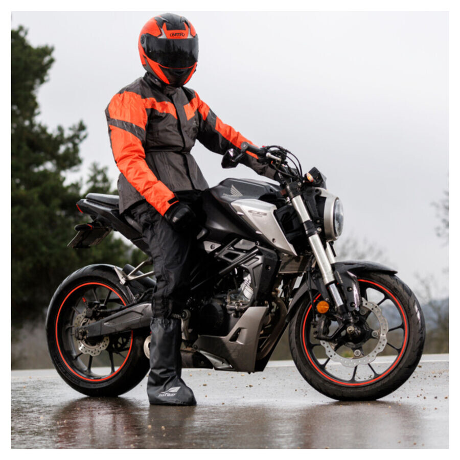 картинка Дождевик Rain Basic 201 Fastway, серый/оранжевый от магазина Одежда+
