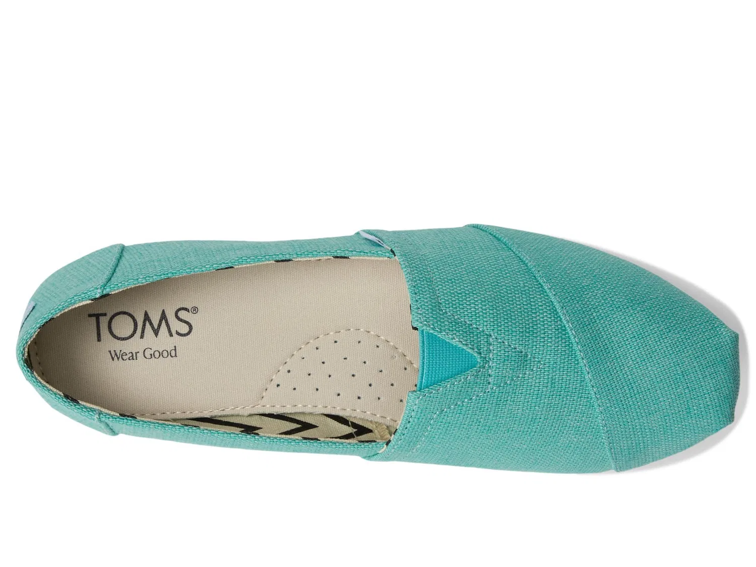 картинка Женские эспадрильи с принтом Alpargata Classic TOMS, Aqua от магазина Одежда+