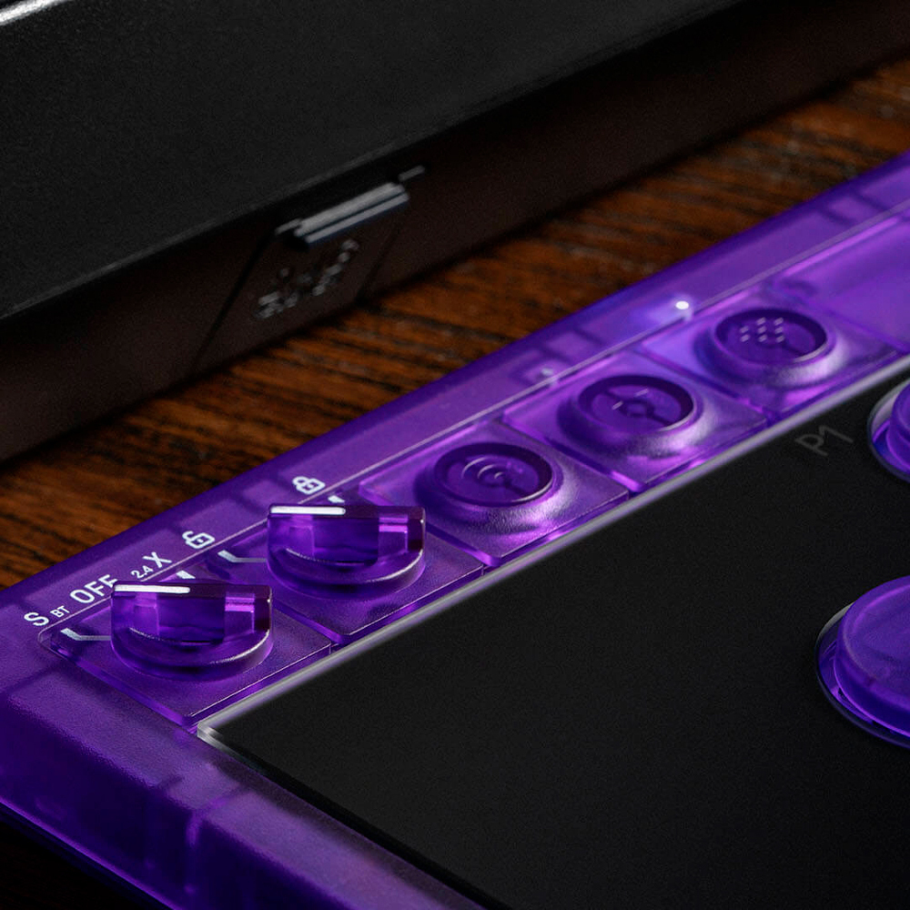 картинка Игровой контроллер 8BitDo Hitbox Arcade Controller, Signature Edition, черный/фиолетовый от магазина Одежда+
