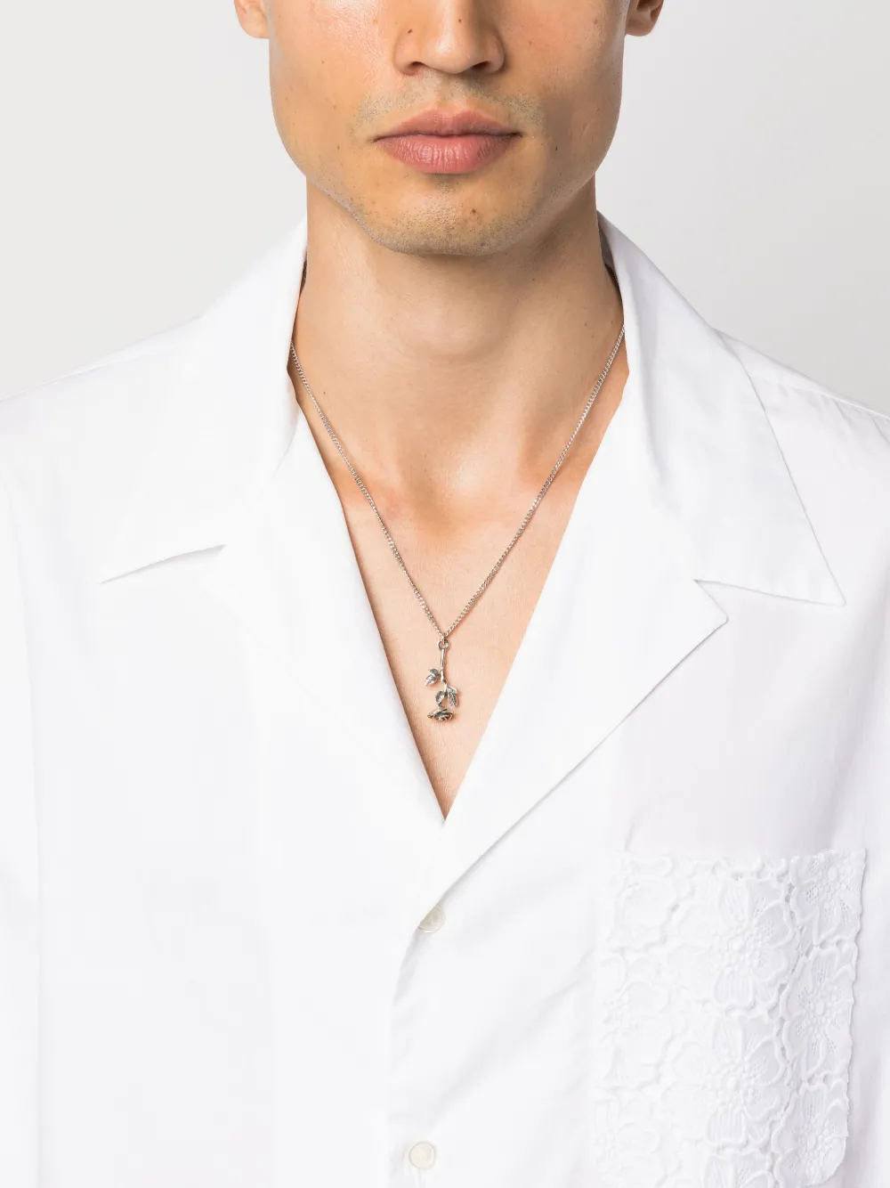 картинка Колье Wild Rose Emanuele Bicocchi, серебяный от магазина Одежда+