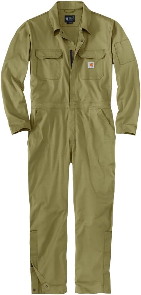 картинка Carhartt мужской комбинезон Rugged Flex Canvas, Dark Khaki от магазина Одежда+