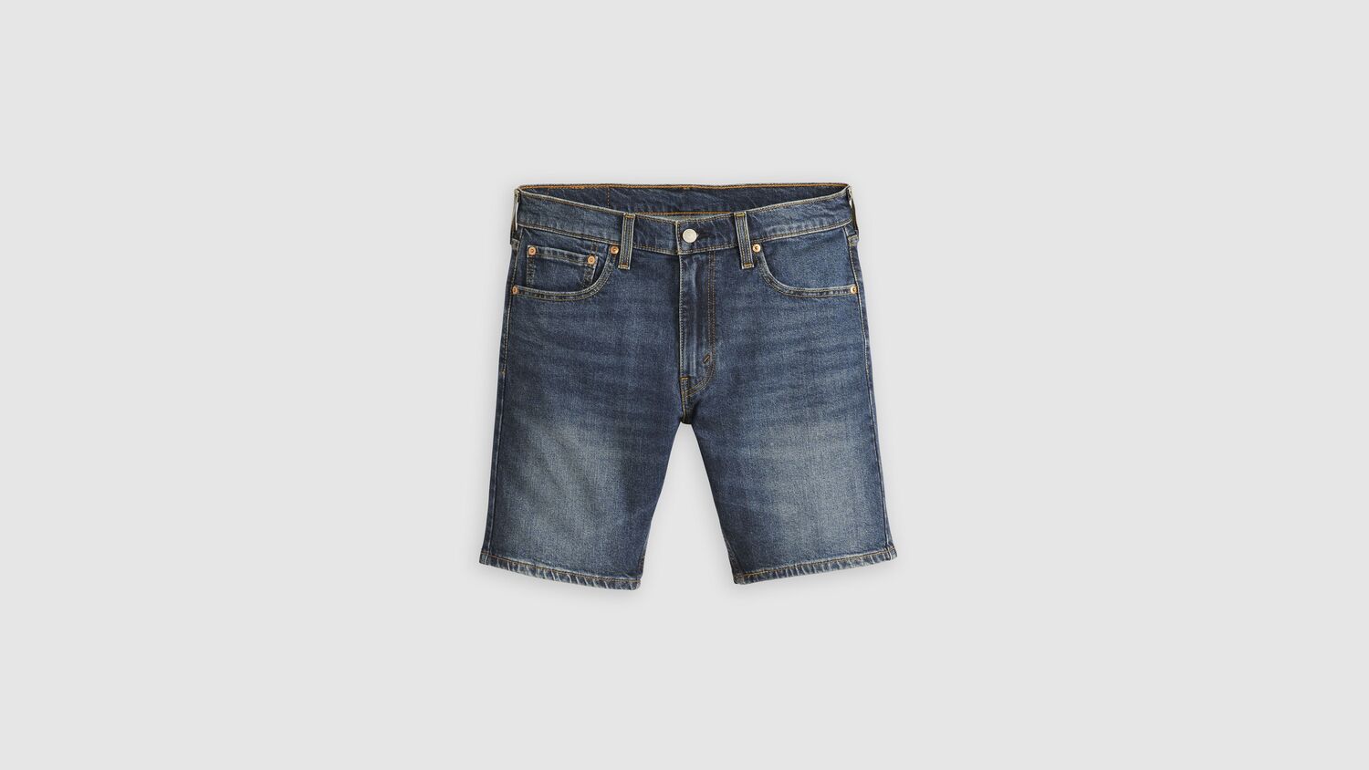 картинка Мужские шорты Levi's 412 Slim Fit, темно-синий от магазина Одежда+