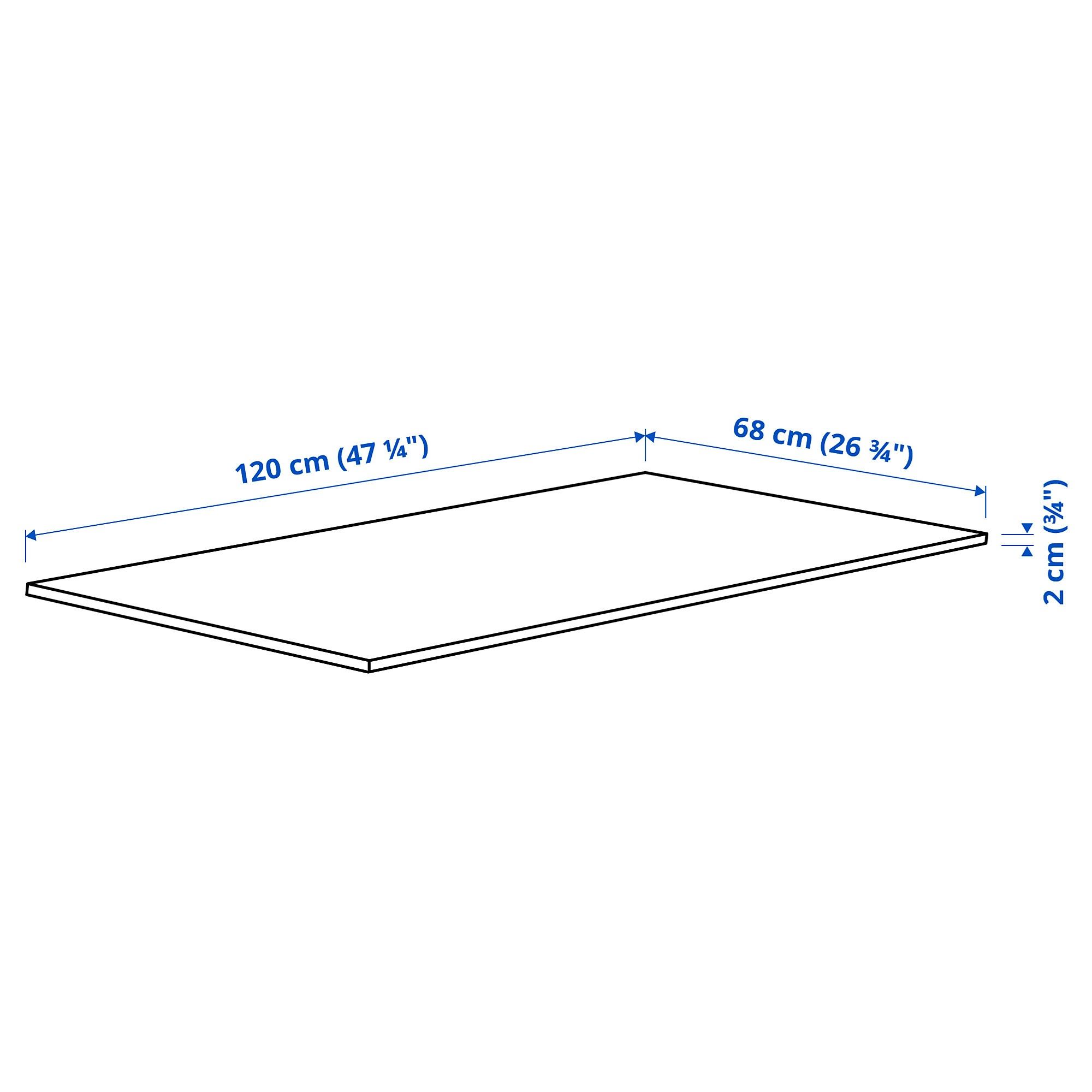 картинка Столешница IKEA MITTZON, 120x68x2 см, березовый шпон от магазина Одежда+