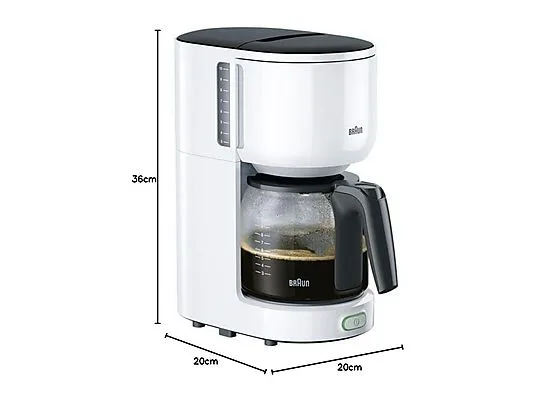 картинка Кофеварка капельная Braun KF 3100, белый от магазина Одежда+