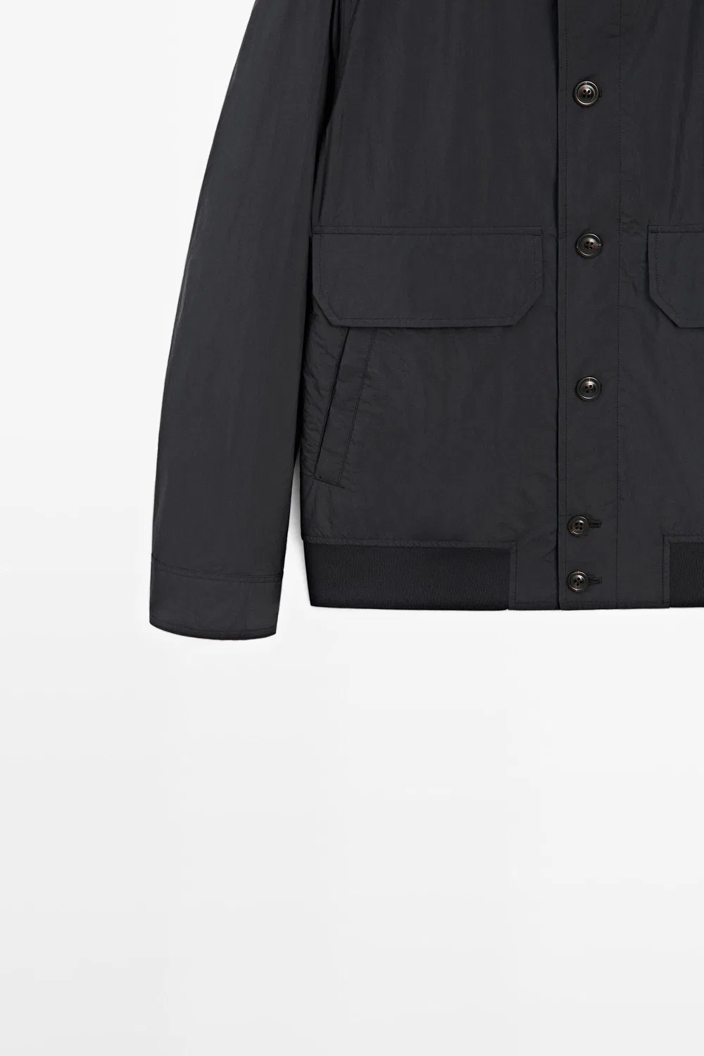 картинка Куртка-бомбер Massimo Dutti With Pocket Details, темно-синий от магазина Одежда+