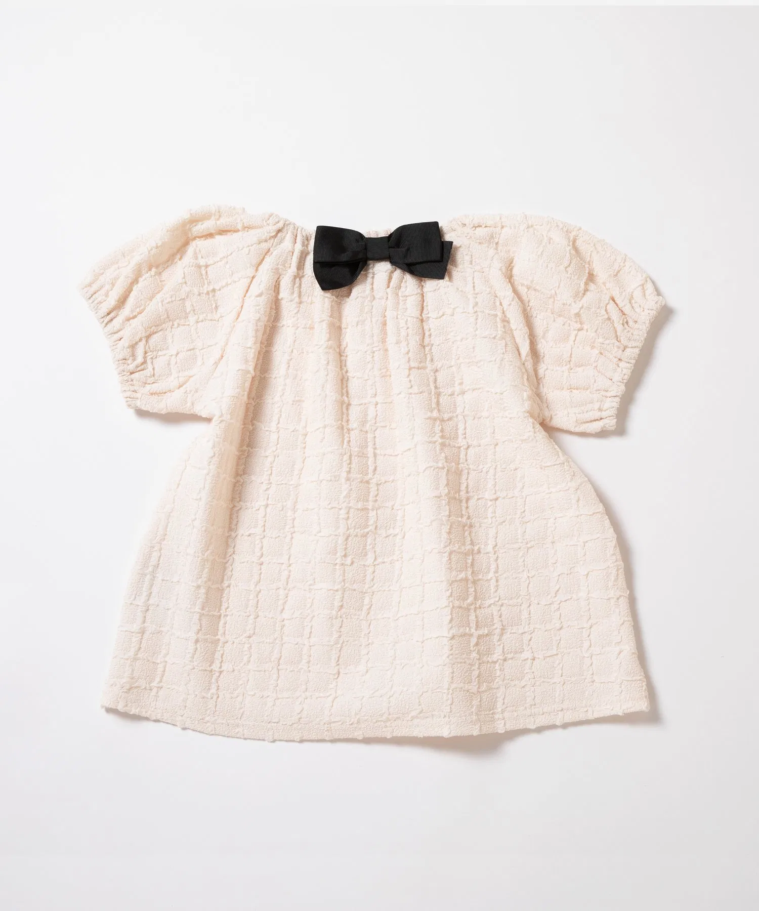 картинка Рубашка из жаккарда в клетку Ever Closet, cream от магазина Одежда+