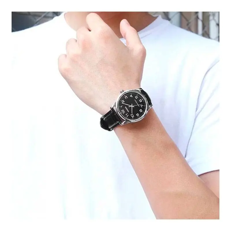 картинка Часы Casio Analog, арт. MTP-V001L-1B, серебристый/черный от магазина Одежда+