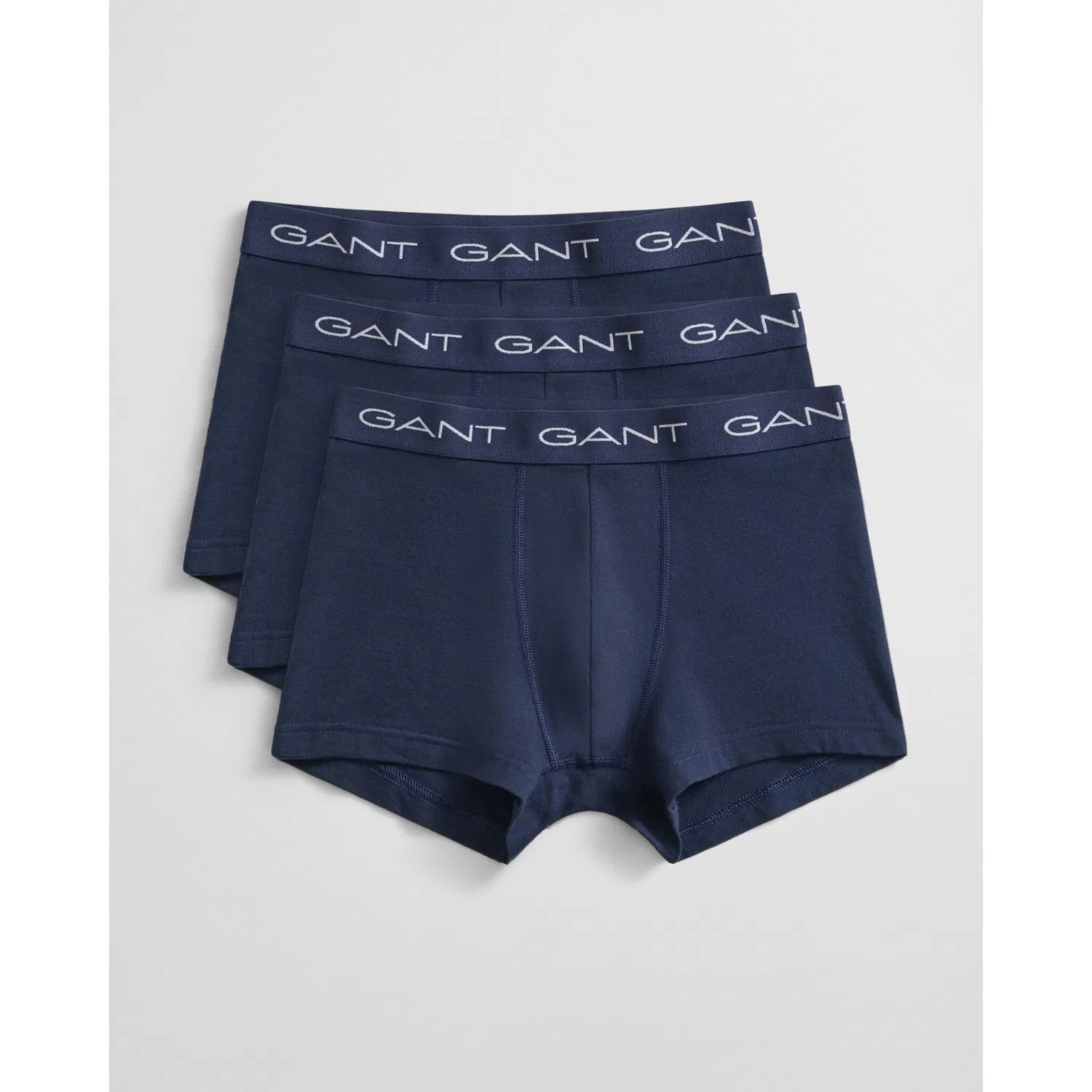 картинка Мужские трусы-боксеры из 3 предметов Gant, Navy Blue от магазина Одежда+