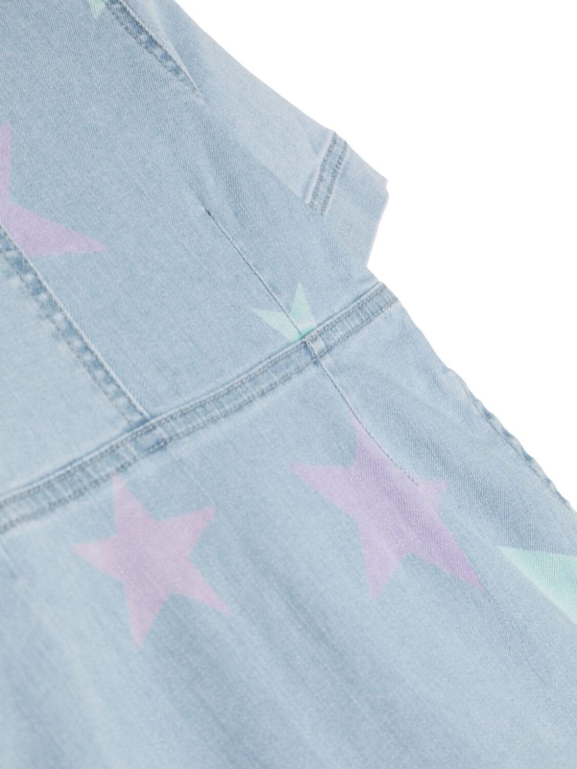 картинка Stella McCartney Kids джинсовое платье с принтом, синий от магазина Одежда+