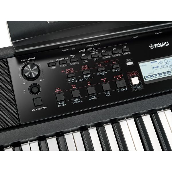 картинка Синтезатор Yamaha PSR-E383, черный от магазина Одежда+