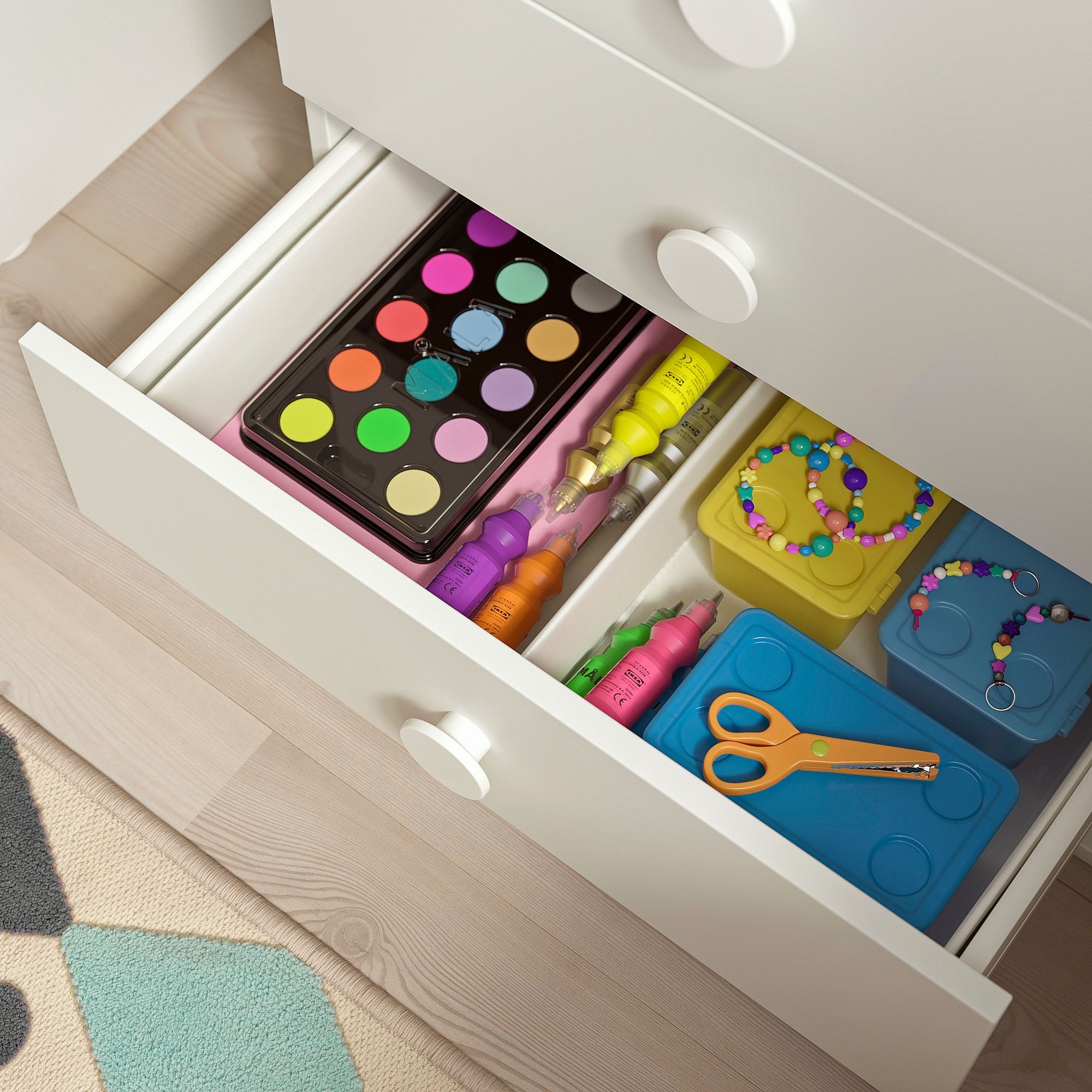 картинка Детский комод GODISHUS IKEA, 60x40x60 см, белый от магазина Одежда+