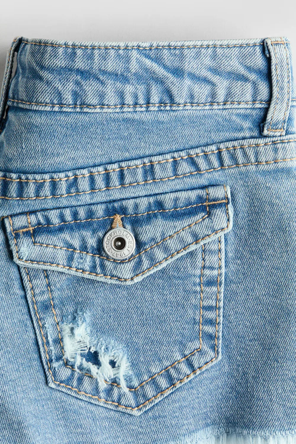 картинка Джинсовые шорты H&M, Helles Denimblau от магазина Одежда+