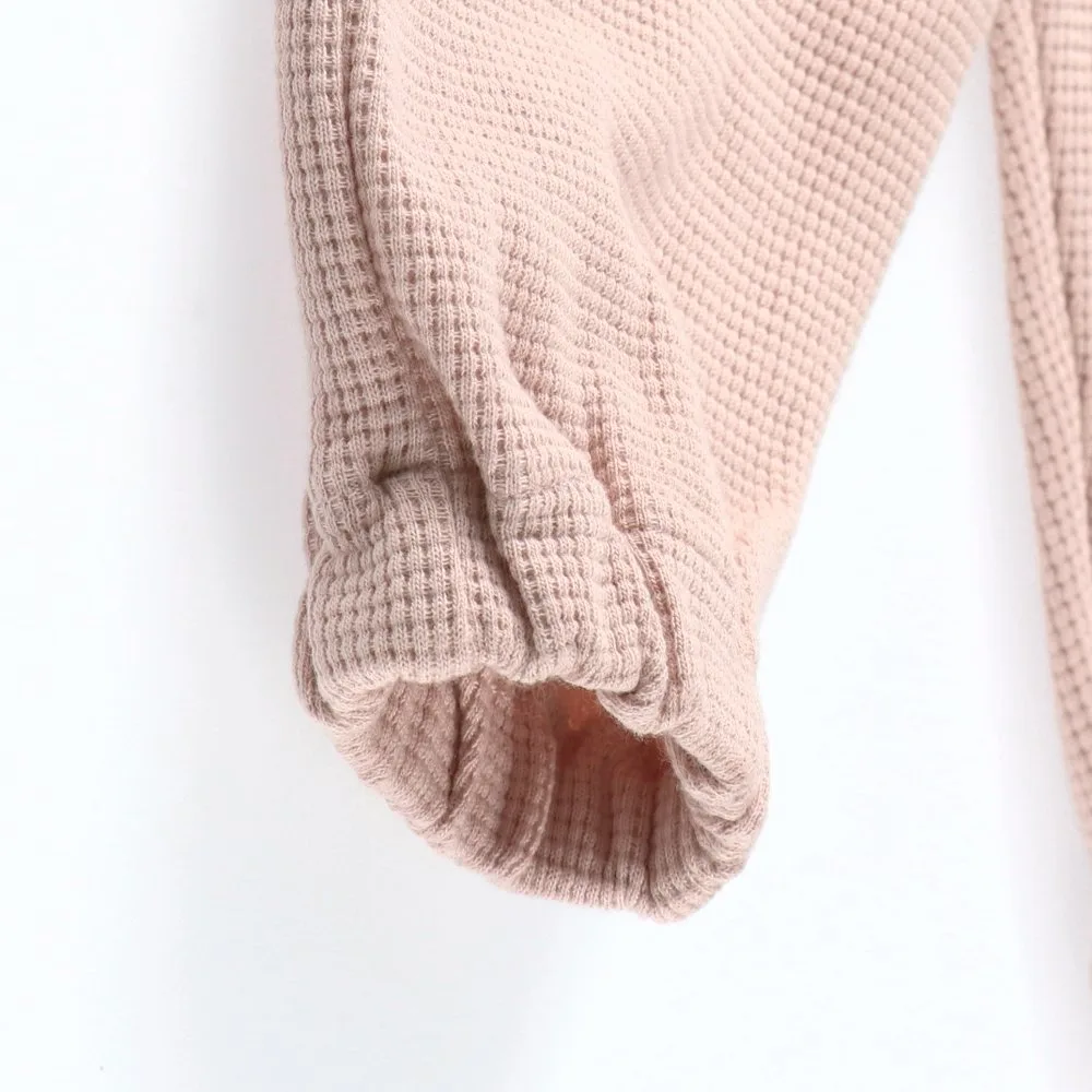картинка [/Детские100% мягкий вафельный хлопок] Длинные штаны Branshes, Light pink от магазина Одежда+