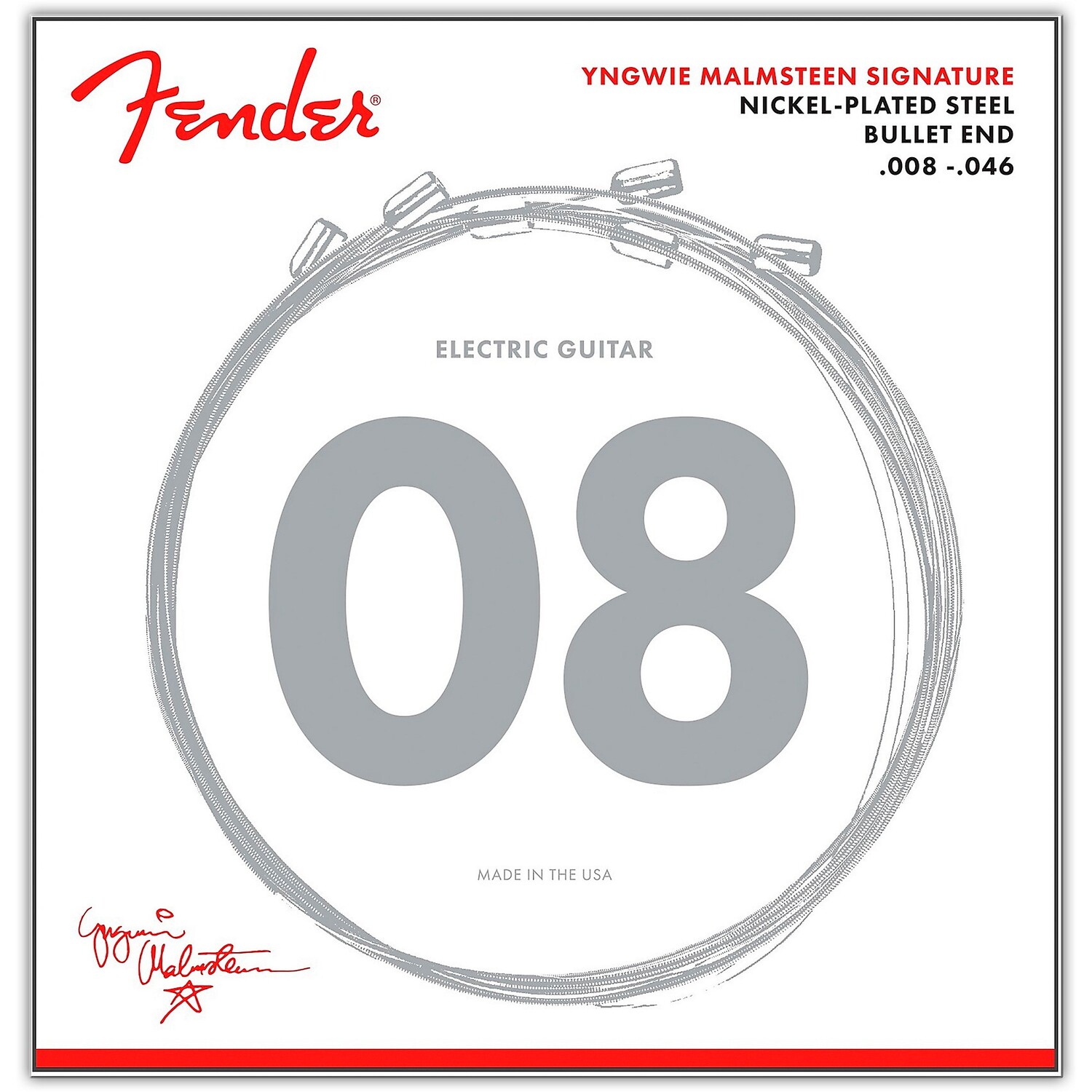 картинка Фирменные струны для электрогитары Fender Yngwie Malmsteen от магазина Одежда+