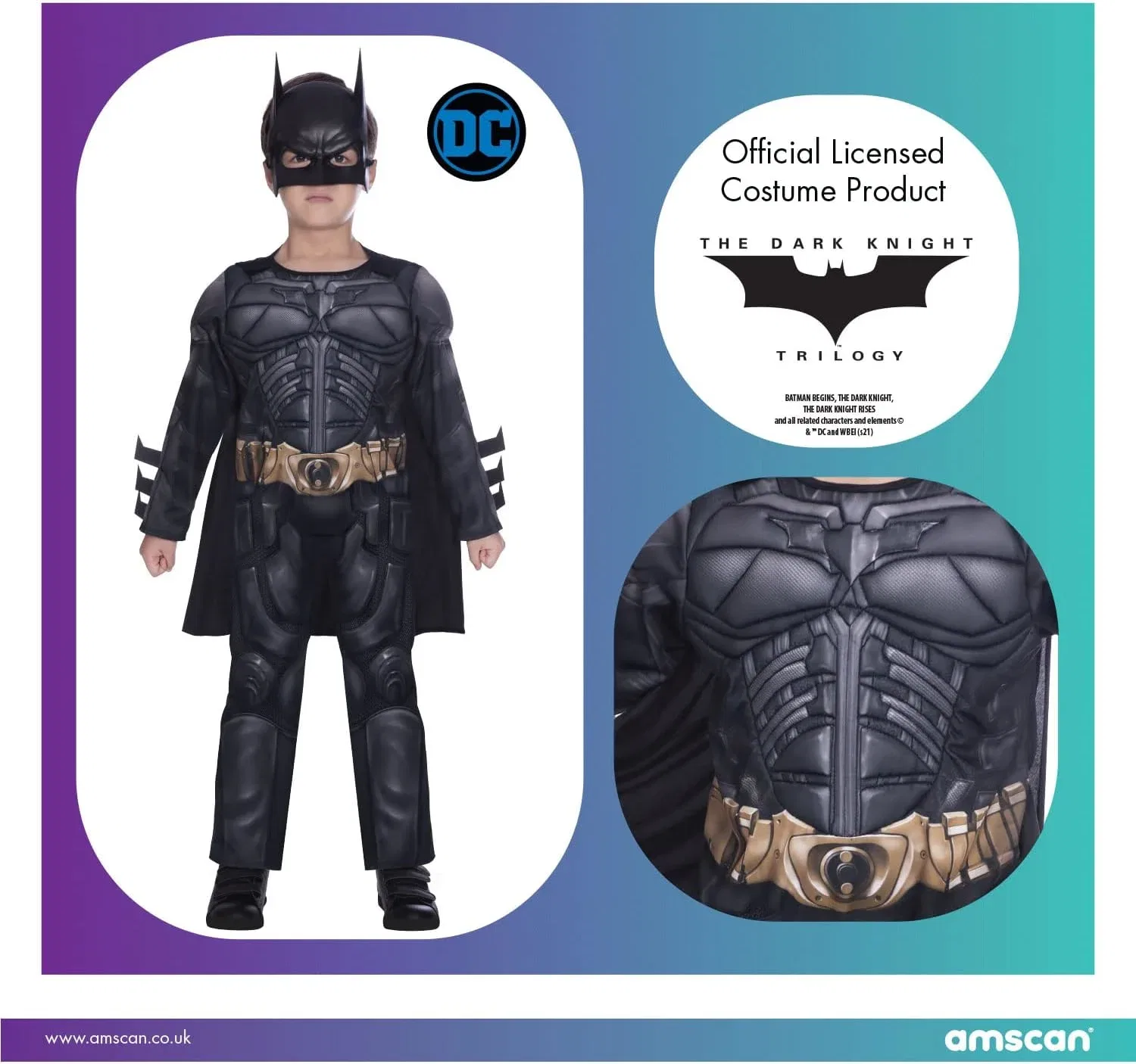 картинка Костюм Batman, Amscan, черный от магазина Одежда+