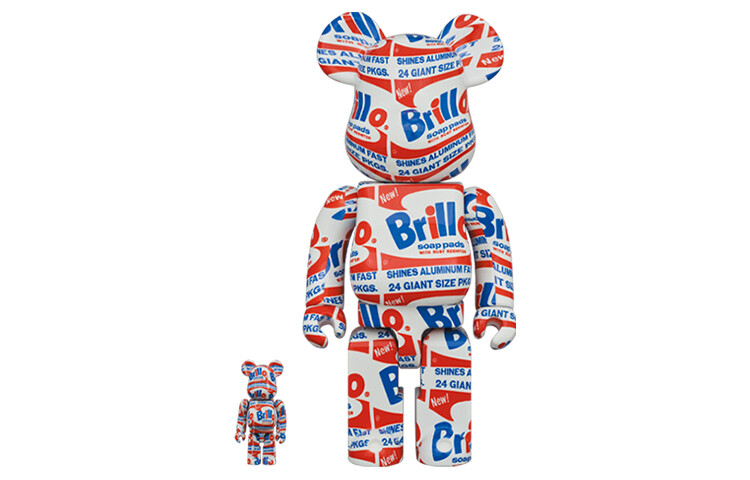 картинка Be@rbrick x Andy Warhol Brillo 2022 100％+400％ от магазина Одежда+