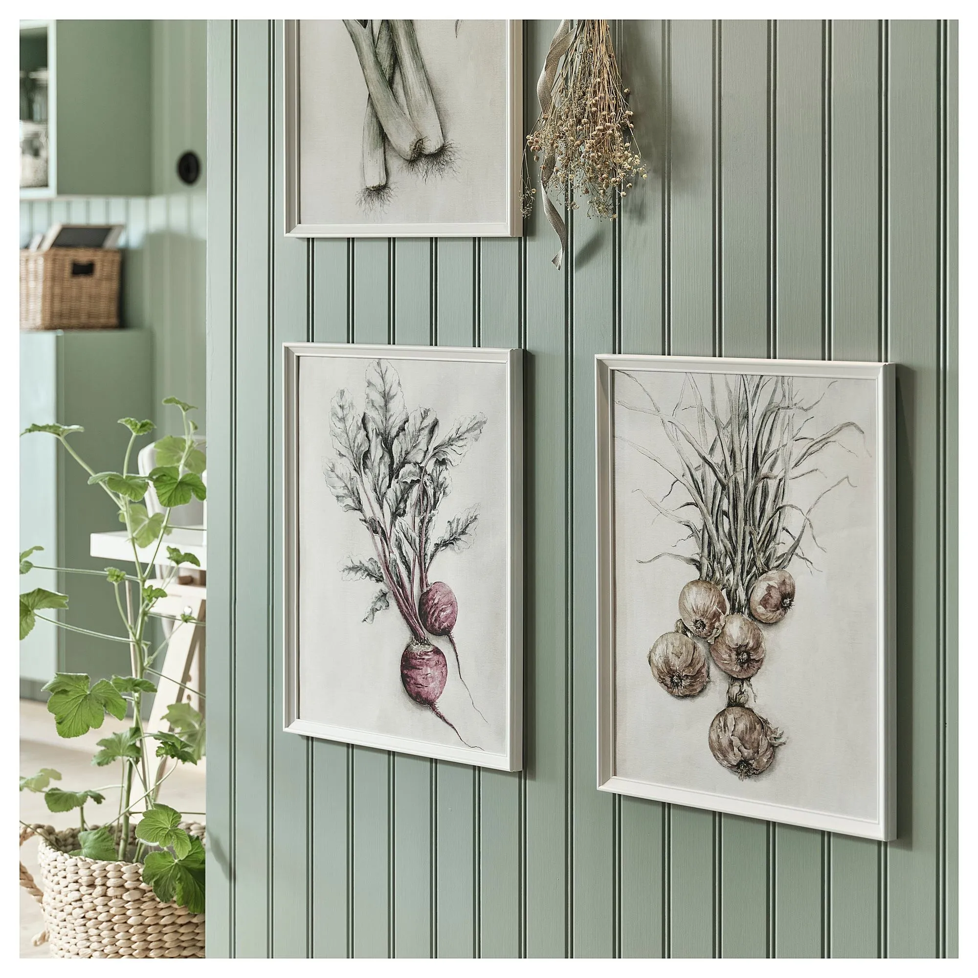 картинка Белая рамка, белая, 40х50 см, KNOPPÄNG IKEA от магазина Одежда+