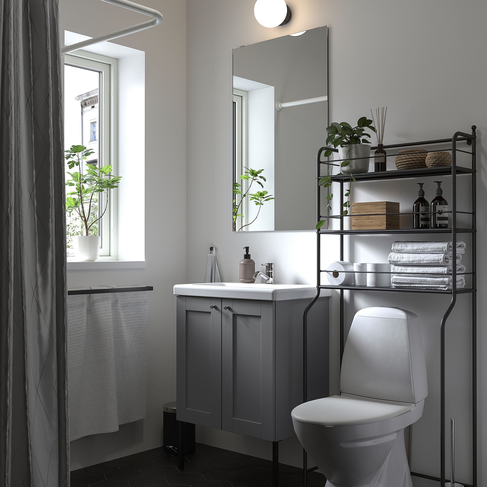 картинка Стеллаж FRÖSJÖN IKEA, 65x156 см, черный от магазина Одежда+