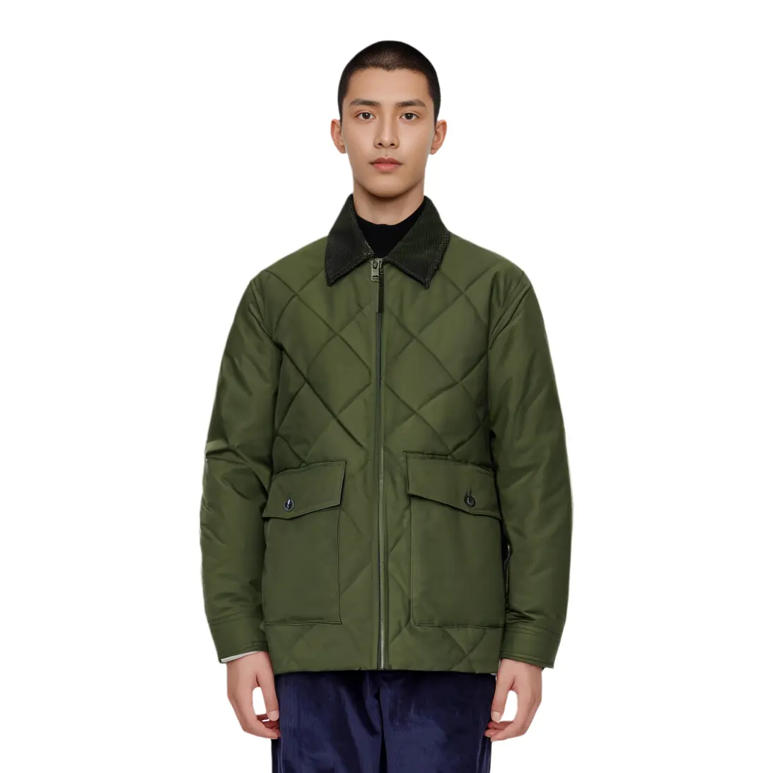 картинка Куртка Uniqlo Jw Anderson Padded Quilted, 57 темно-оливковый от магазина Одежда+