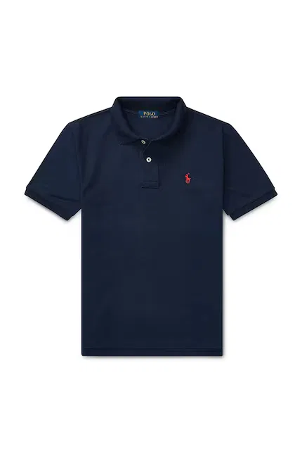 картинка Поло детское хлопковое Polo Ralph Lauren, синий от магазина Одежда+