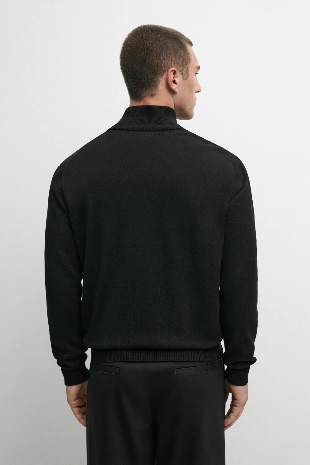 картинка Кардиган Massimo Dutti 100% Cotton Knit, черный от магазина Одежда+