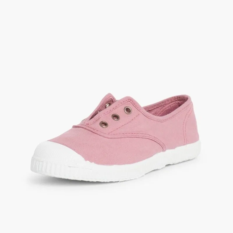 картинка Детские кеды без шнуровки Pisamonas, Pink от магазина Одежда+