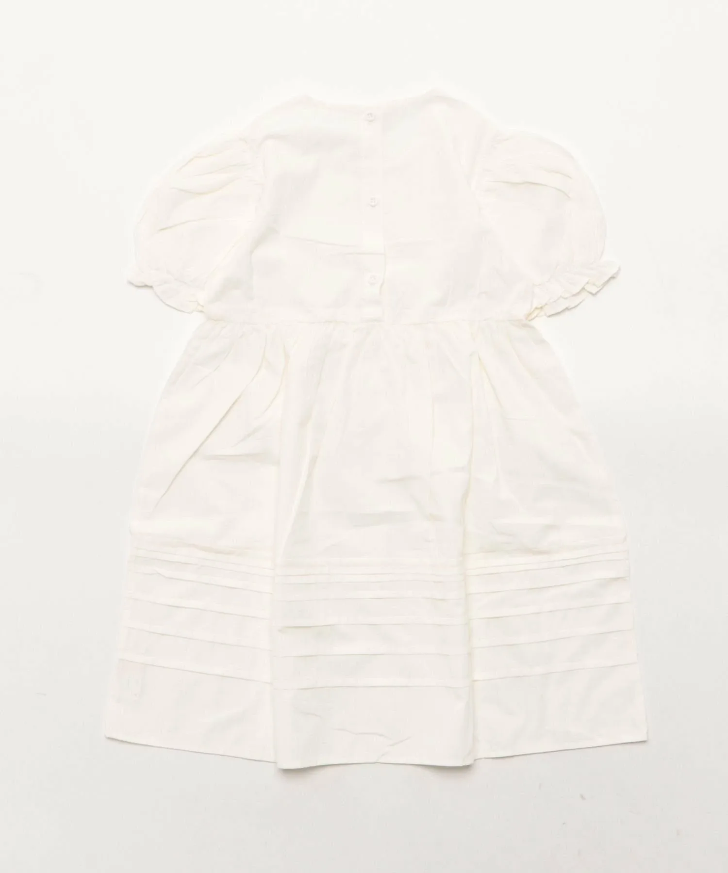 картинка Платье с объемными рукавами Aimoha Kids, off white от магазина Одежда+