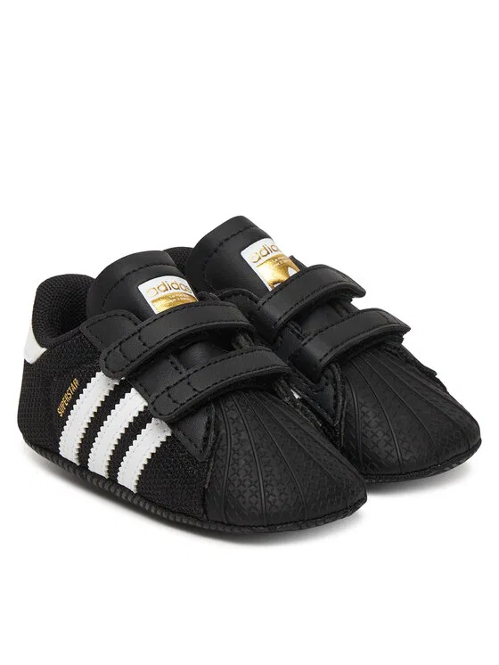 картинка Кроссовки Superstar Crib Adidas, черный от магазина Одежда+