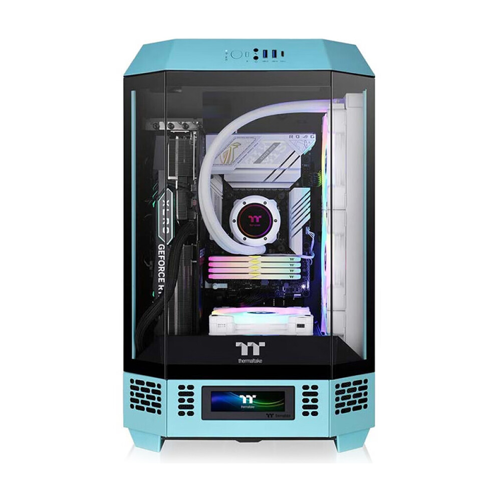 картинка Корпус Thermaltake The Tower 300, Mini Tower, бирюзовый от магазина Одежда+