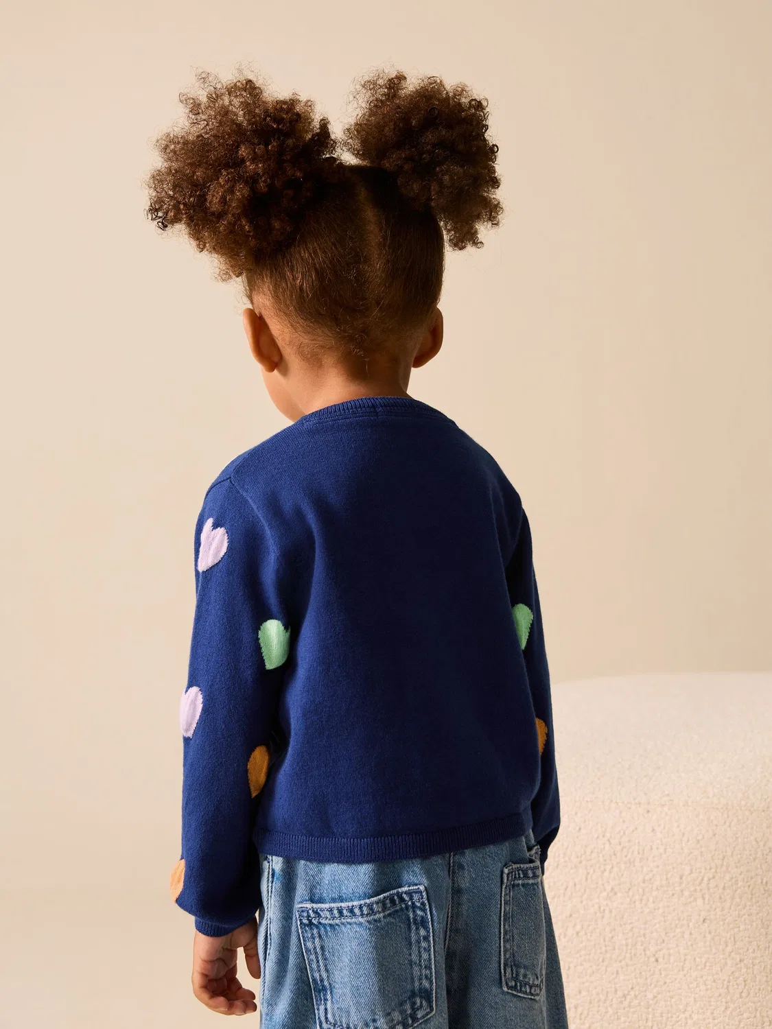 картинка Кардиган, 3D аппликации, Navy Heart Cardigan Next, Navy Heart от магазина Одежда+