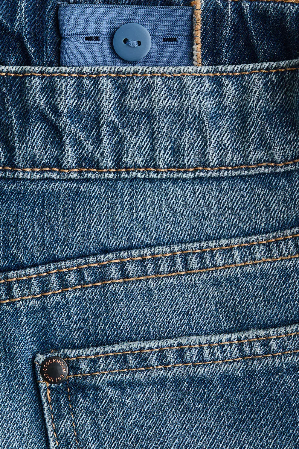 картинка Свободные джинсы-клеш H&M, Dunkles Denimblau от магазина Одежда+