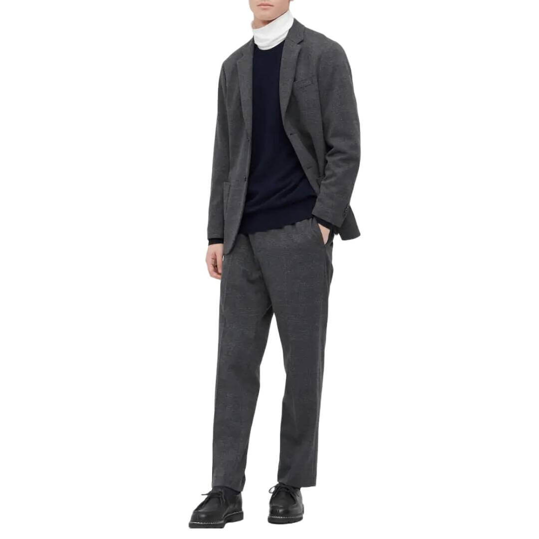 картинка Джемпер Uniqlo Cashmere Crew Neck, темно-синий от магазина Одежда+