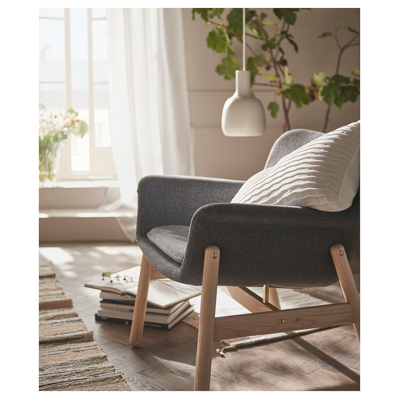 картинка Кресло IKEA VEDBO, Gunnared темно-серый от магазина Одежда+