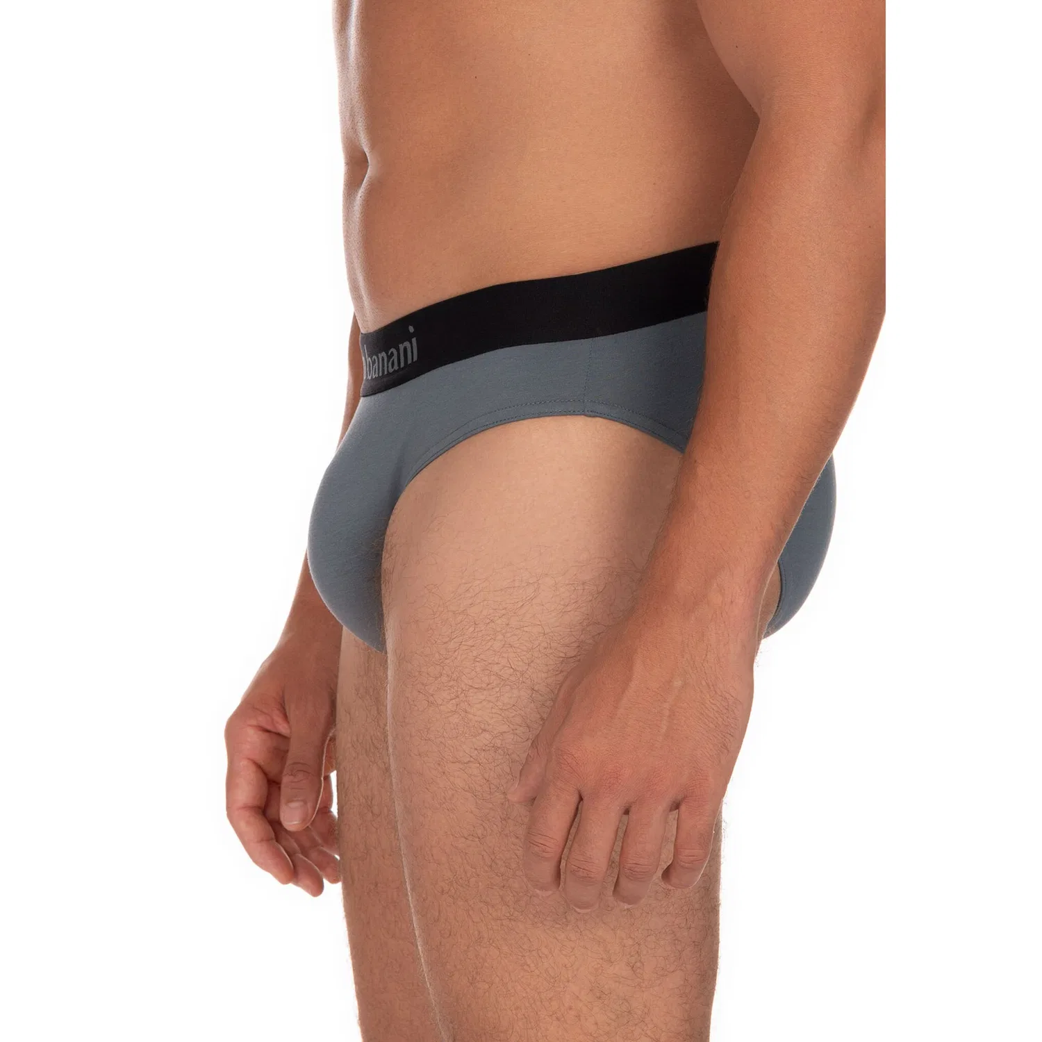 картинка Мужские трусы-слипы Flowing 2erPack Bruno Banani, Moon Gray/Black от магазина Одежда+