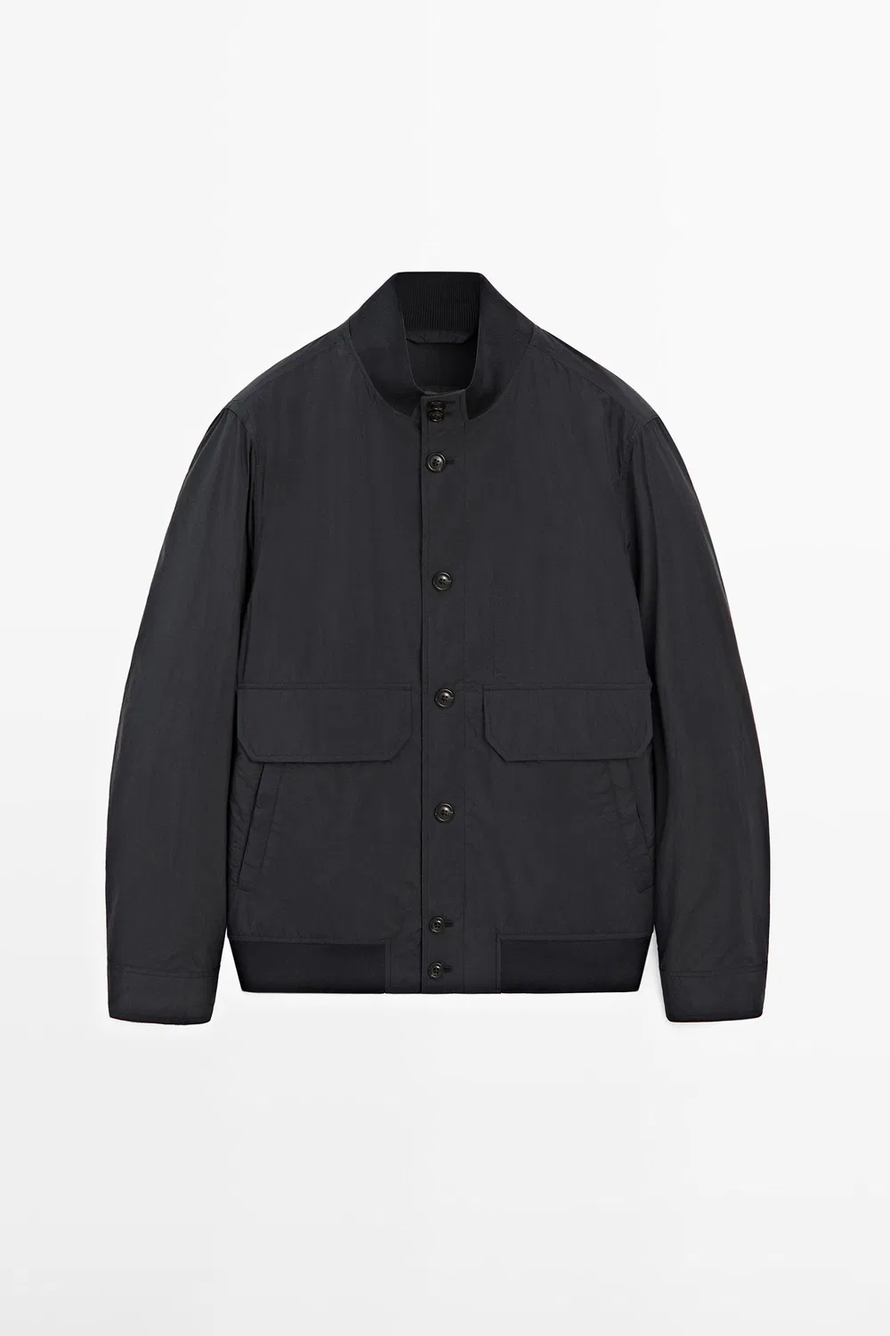 картинка Куртка-бомбер Massimo Dutti With Pocket Details, темно-синий от магазина Одежда+