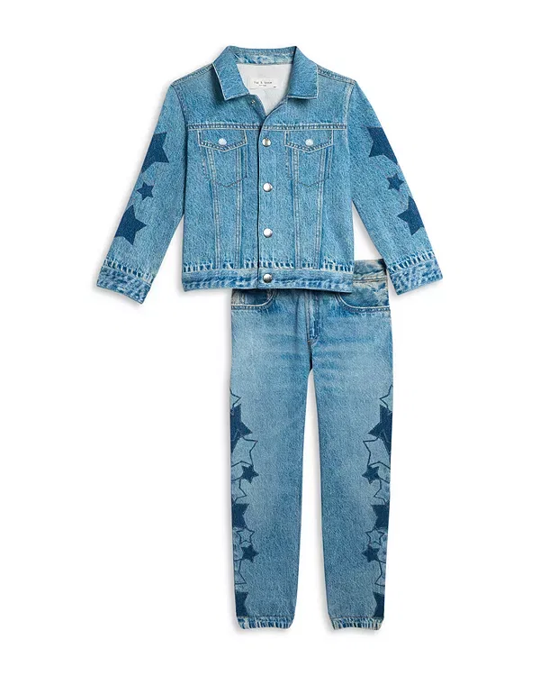 картинка Детские джинсы с принтом Rag & Bone, Valen от магазина Одежда+