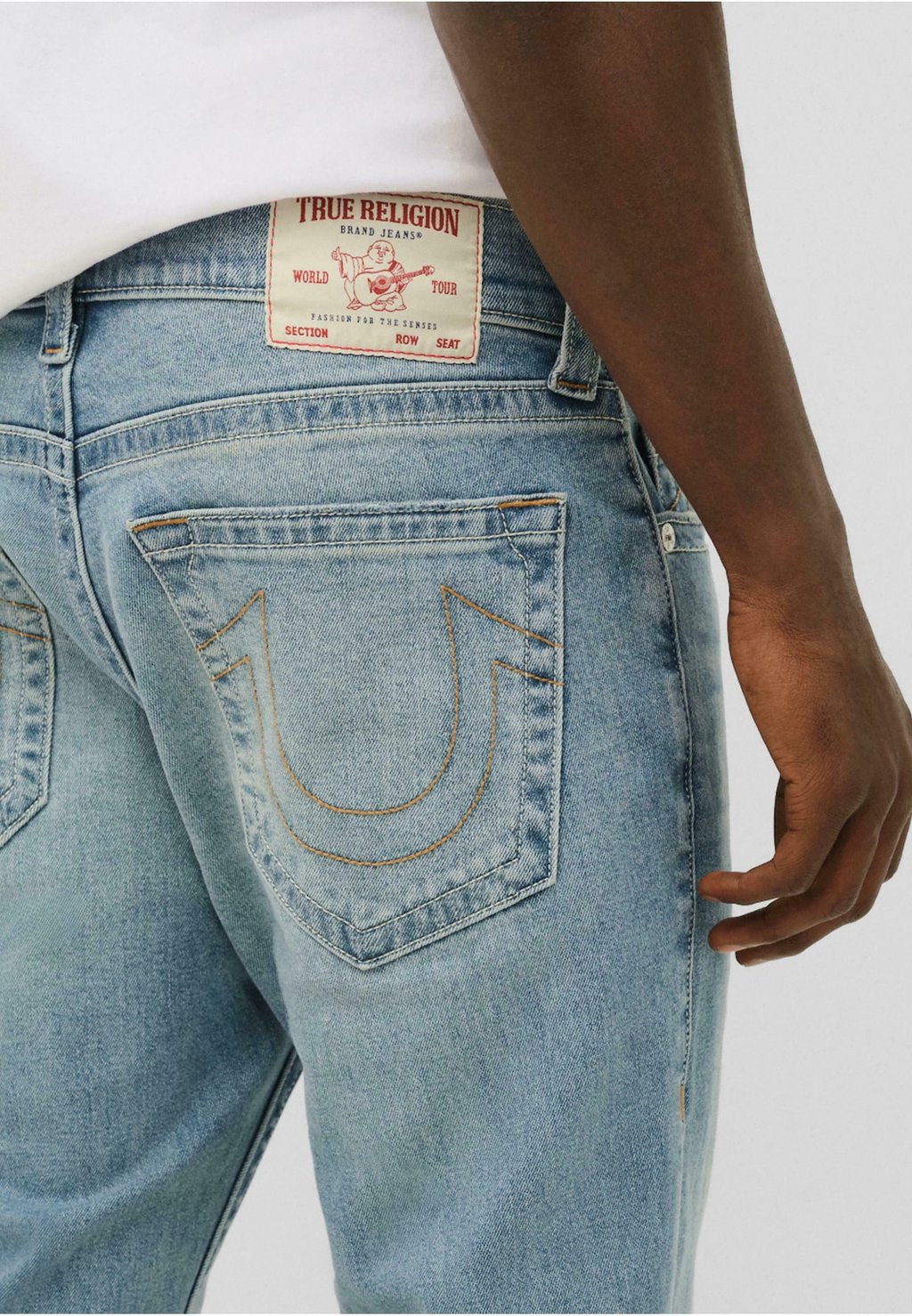 картинка Джинсы прямого кроя GENO FLAP 32 True Religion, средне-синий от магазина Одежда+
