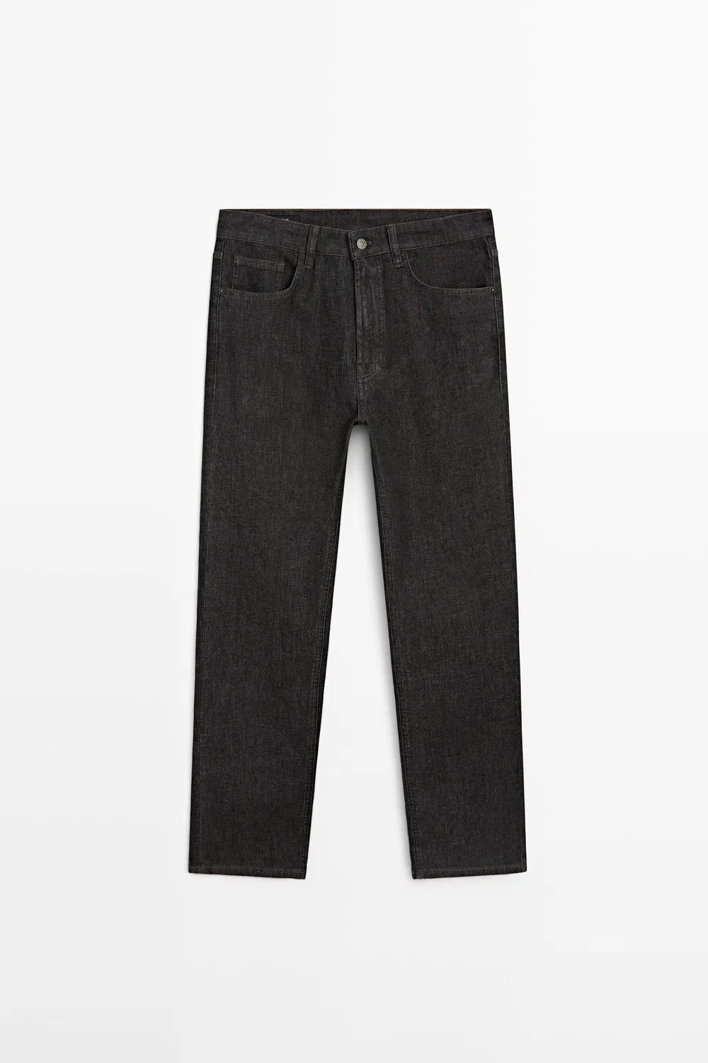 картинка Джинсы Massimo Dutti Lightweight Tapered Fit, черный от магазина Одежда+