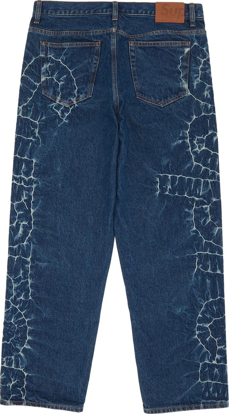 картинка Джинсы Supreme Shibori Loose Fit Jean 'Rigid Indigo', синий от магазина Одежда+