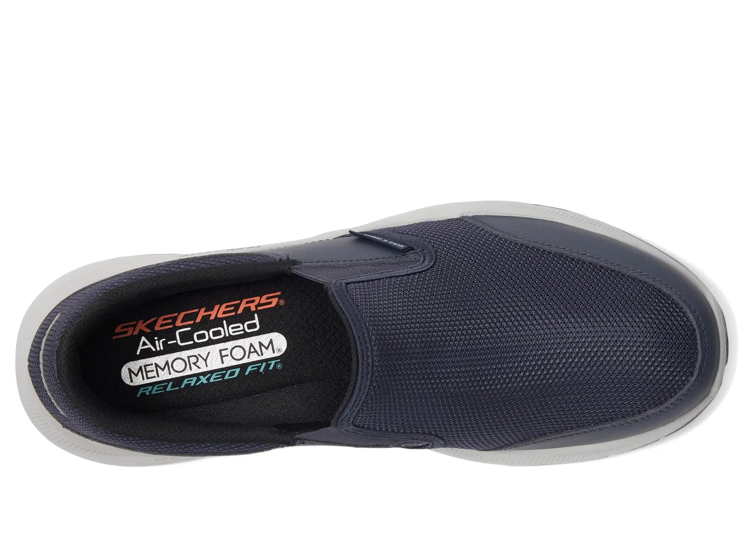 картинка Женские ботинки-мокасины без каблука Skechers, Navy Persistable от магазина Одежда+