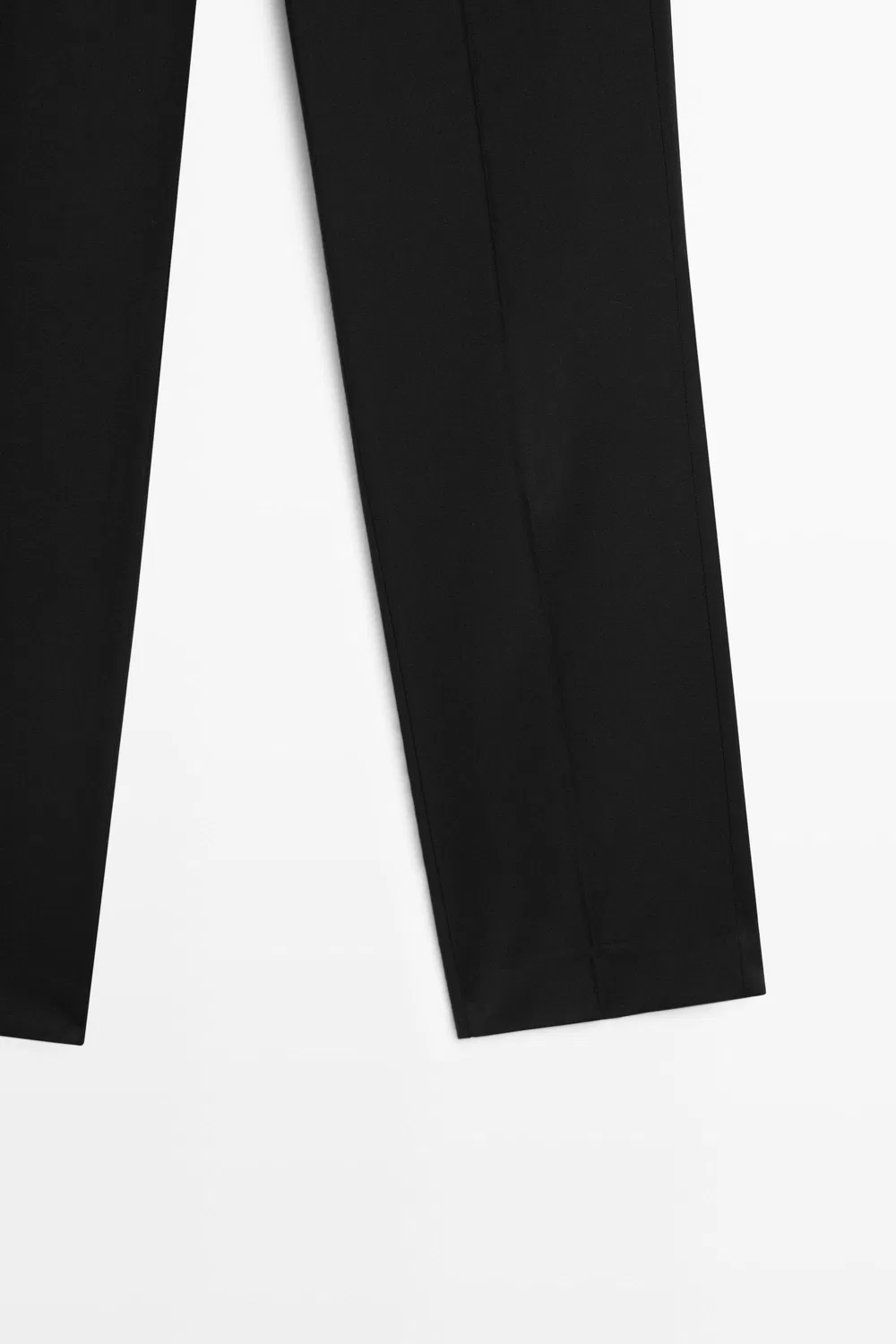 картинка Брюки Massimo Dutti 100% Cool Wool Straight Fit, черный от магазина Одежда+