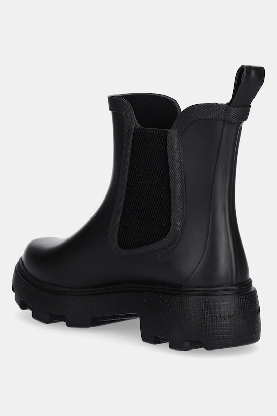 картинка Резиновые сапоги Tommy Hilfiger Rubber Flag Cleated Rainboot, черные от магазина Одежда+