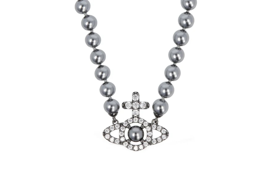 картинка Олимпийский шарм с жемчугом ожерелье Olympia Orb Vivienne Westwood от магазина Одежда+