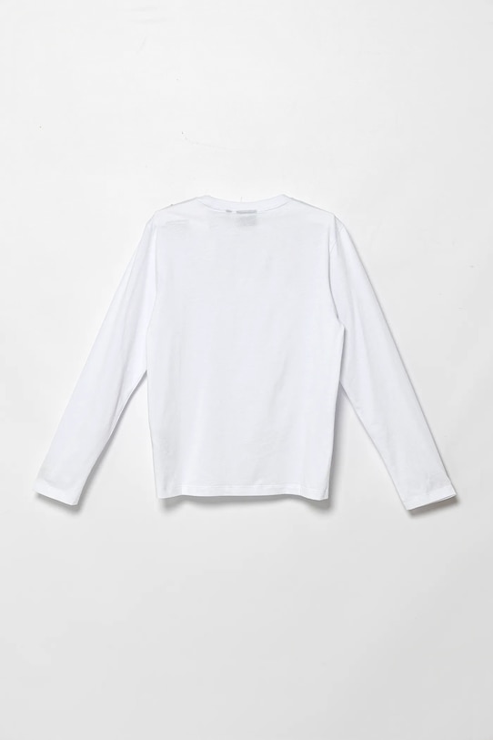 картинка Детская хлопковая водолазка Ea7 Emporio Armani, белый от магазина Одежда+