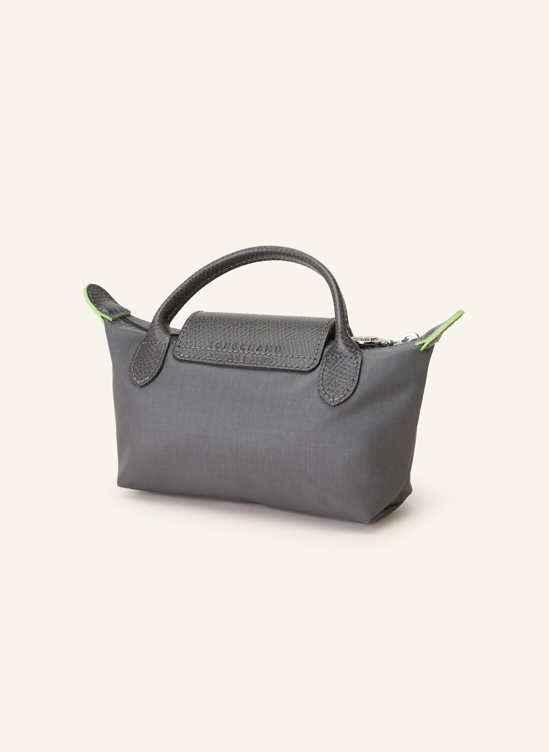картинка Мини-сумка Longchamp Le Pliage Green темно-серый от магазина Одежда+