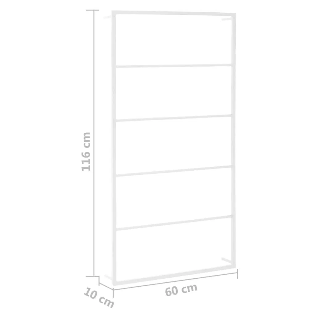 картинка Вешалка для полотенец, 60x10x116 см, стальная, vidaXL, Стальной от магазина Одежда+