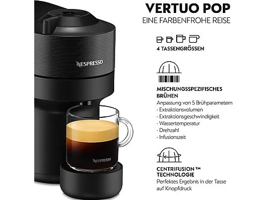 картинка Кофемашина капсульная DeLonghi Nespresso Vertuo Pop ENV90.B, черный от магазина Одежда+