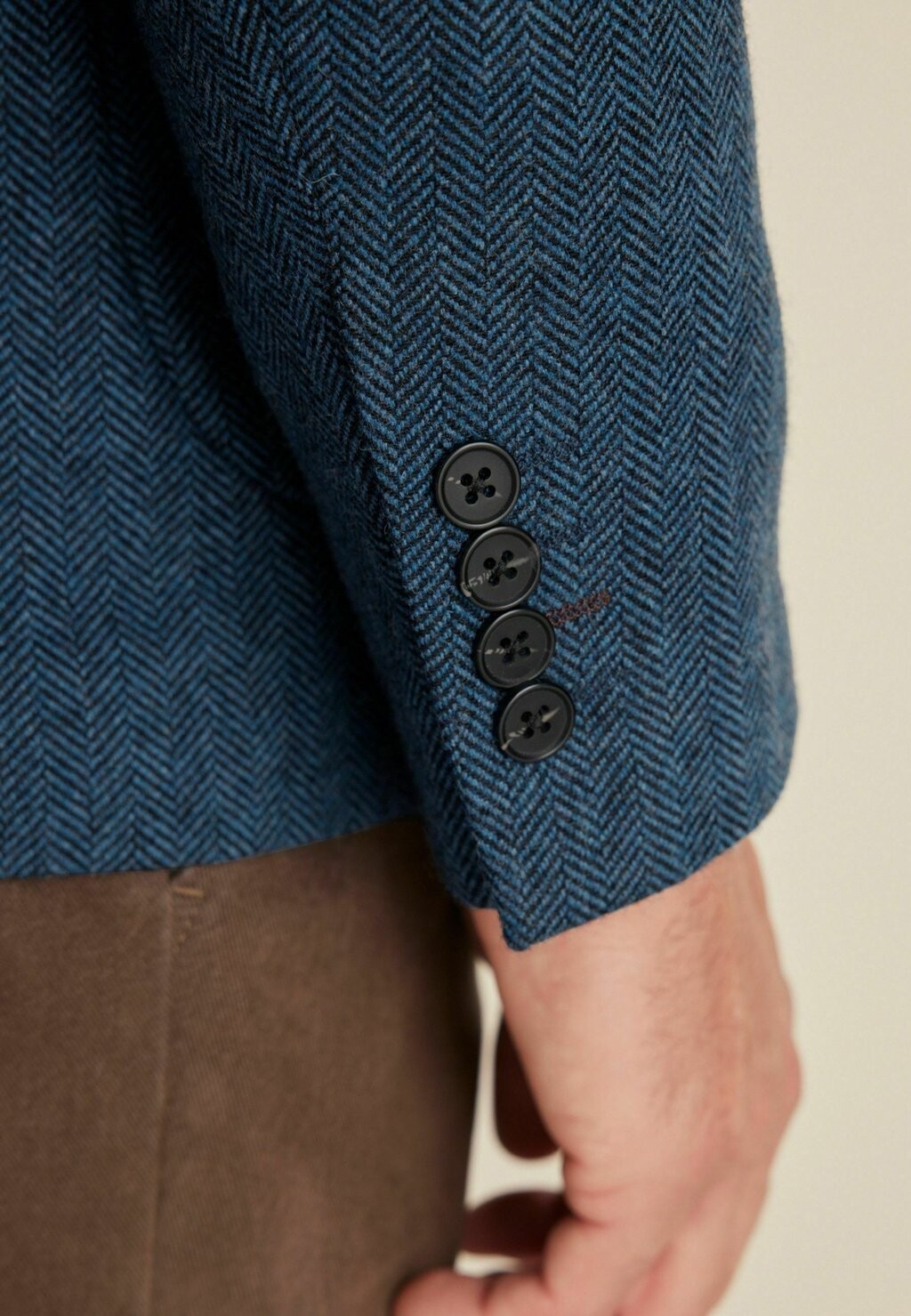 картинка Пиджак Next Rich Herringbone, синий от магазина Одежда+