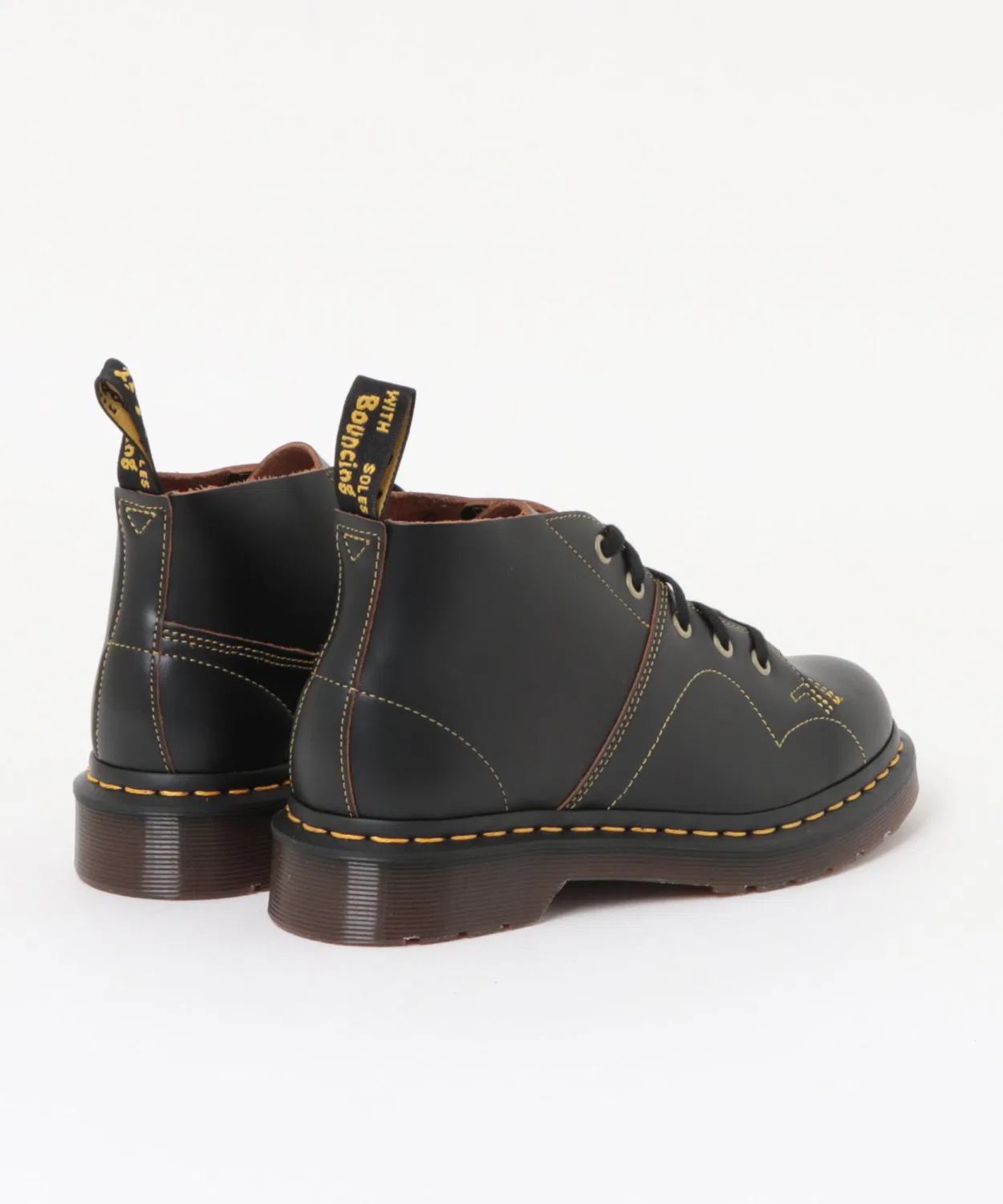 картинка Ботинки Dr. Martens CHURCH монки-бумс, гладкая кожа, черные от магазина Одежда+